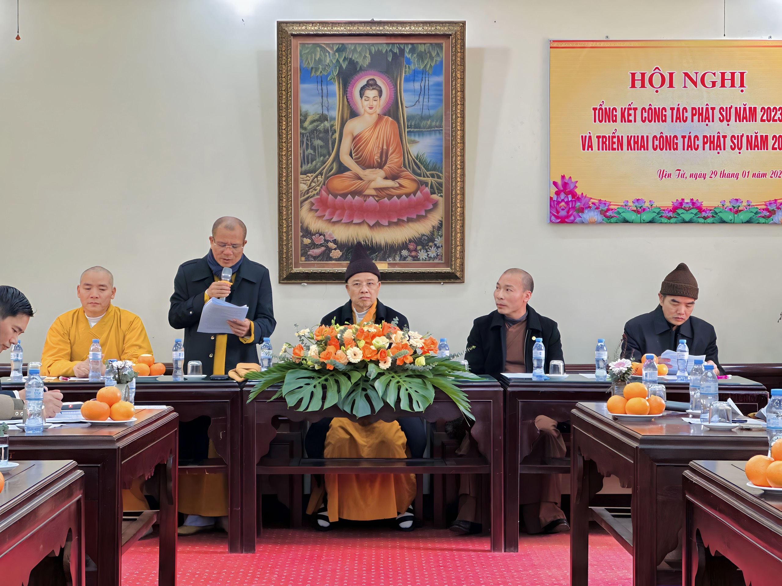 Ban Trị sự Phật giáo tỉnh Quảng Ninh họp tổng kết công tác Phật sự năm 2023 và triển khai công tác Phật sự năm 2024 