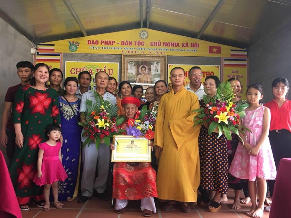 Đông Triều: Chùa Vầu tổ chức lễ mừng thọ cho các Phật tử cao niên 