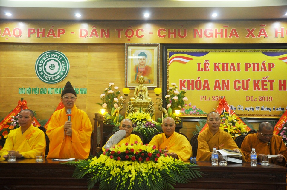 Hạ trường tỉnh hội Phật giáo Quảng Ninh khai pháp khóa an cư kết hạ PL. 2563 – DL. 2019 