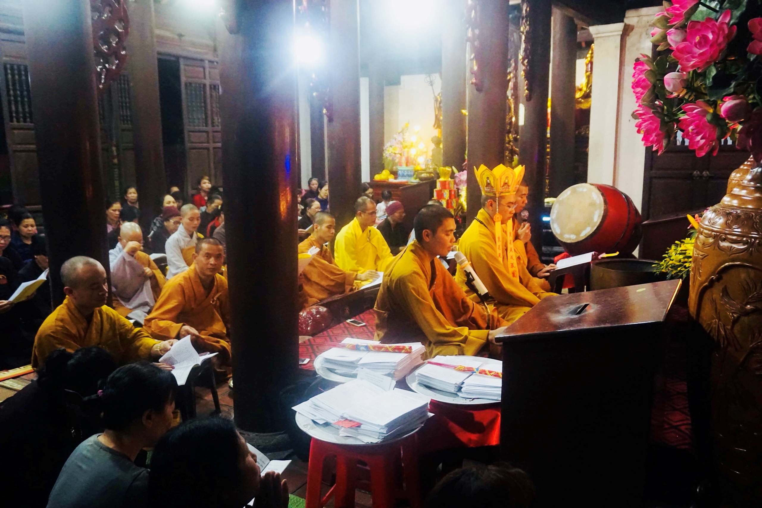 Trang nghiêm lễ cầu an – giải hạn tại chùa Trình Yên Tử 