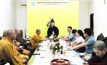 Thường trực Ban Trị sự Phật giáo tỉnh họp tổng kết công tác Phật sự, phương hướng tổ chức Lễ Phật đản và khóa An cư kết hạ