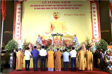 Long trọng lễ tưởng niệm 693 năm Đệ nhị tổ Pháp Loa Tôn giả viên tịch (1330 – 2023) và khai mạc khóa tu Yên Tử - Suối nguồn tuệ giác